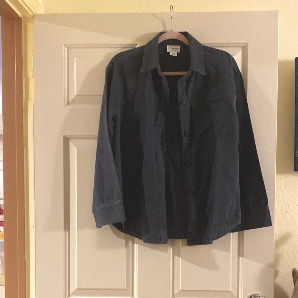 NWT Melrose & Market Men's Denim Button Up Shirt, Size XS